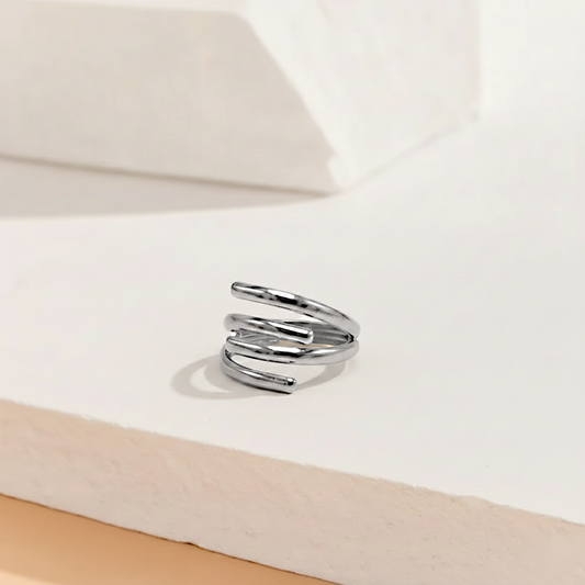 Silver Spiral Ring