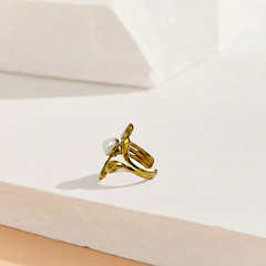 Silver White Gemstone Ring