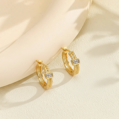 Textured Zirconia Hoops