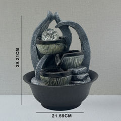 Tranquil Cascade Tabletop Fountain