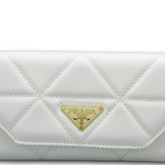White Luxury Tri-Fold Wallet