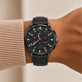 Onyx Black Chronograph Watch