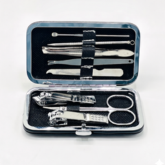 8-Piece Black Manicure Kit