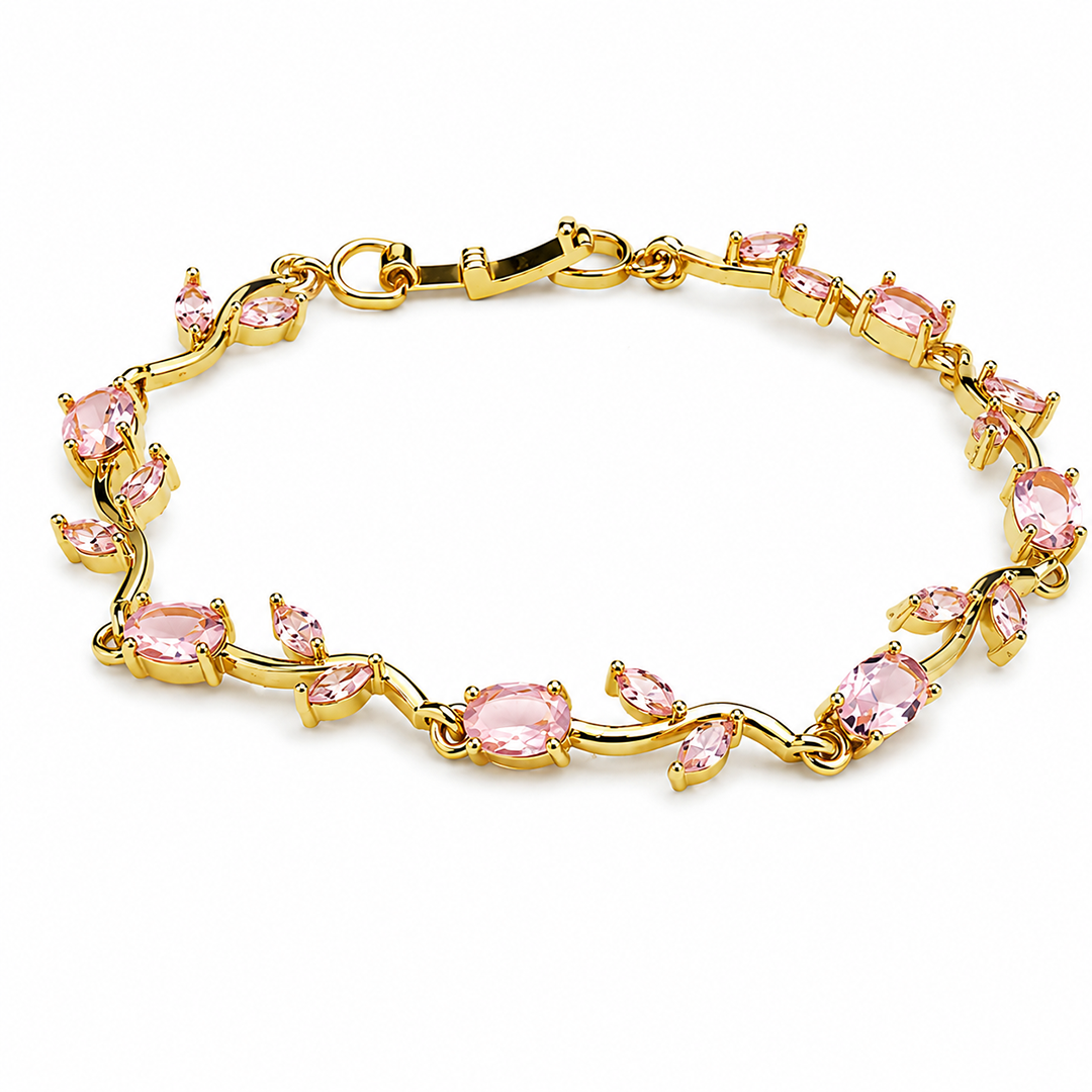 Blush Pink Vine Bracelet