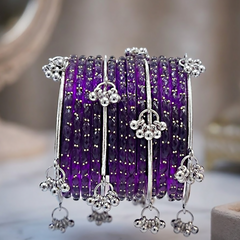 Silver Kashmiri RD Bangles Set