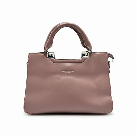 Mauve Top-Handle Bag