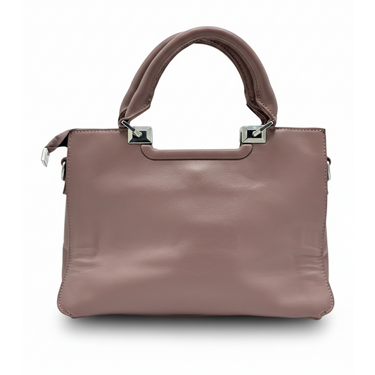 Mauve Top-Handle Bag
