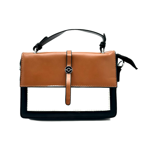 Tri-Color Flap Bag