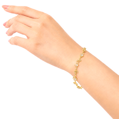 White Crystal Vine Bracelet