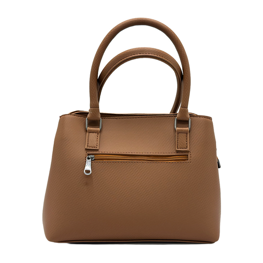 Tan Top Handle Bag