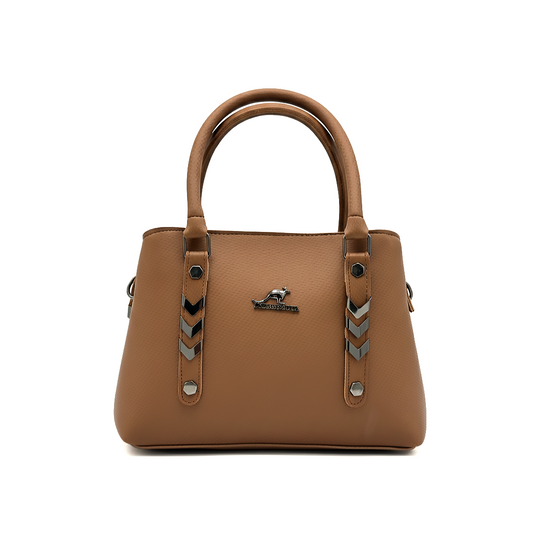 Tan Top Handle Bag