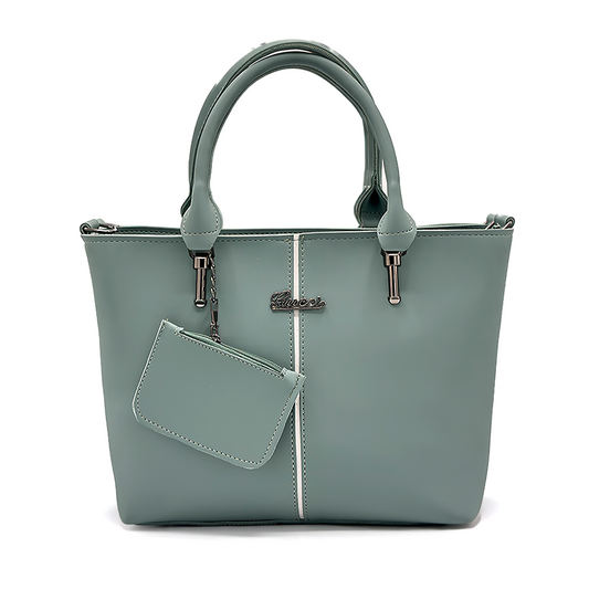 Faux Leather Tote Set