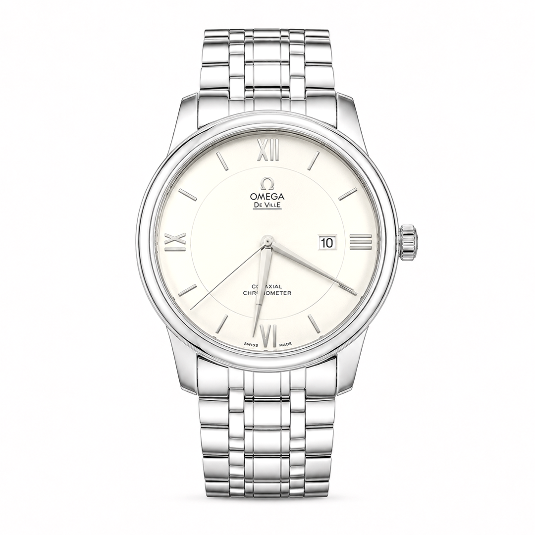 Omega White Roman Watch