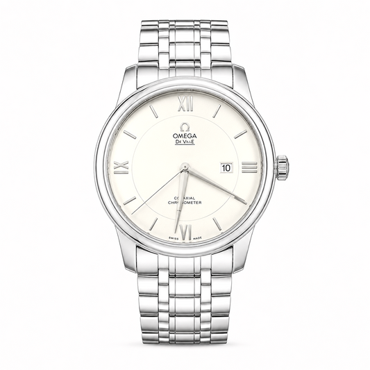 Omega White Roman Watch