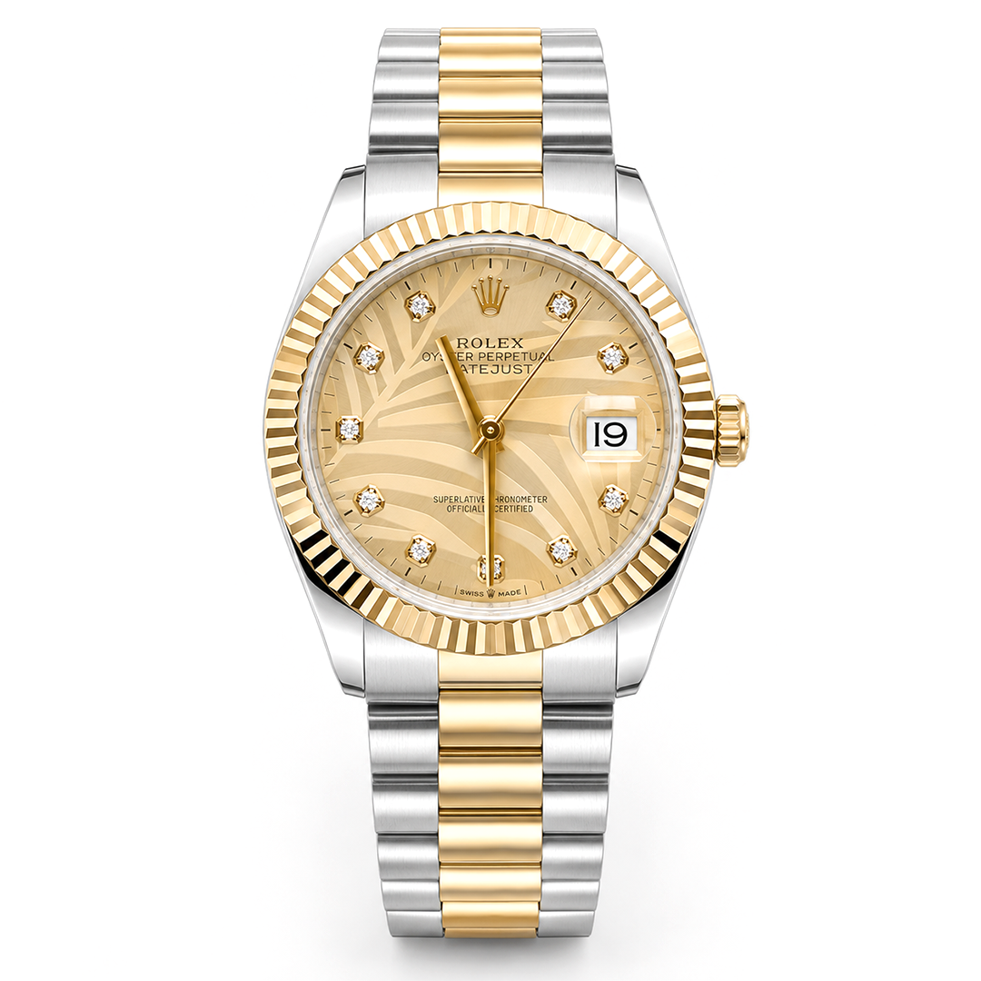 Two-Tone Gold Dial Watch
