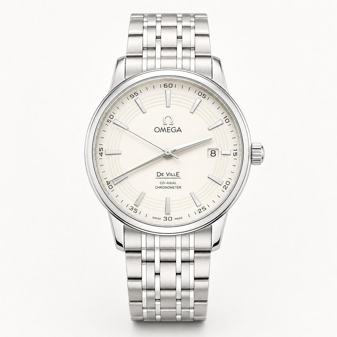 Omega White Dial Watch