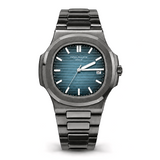 Blue Gradient Dial Dark Grey Watch