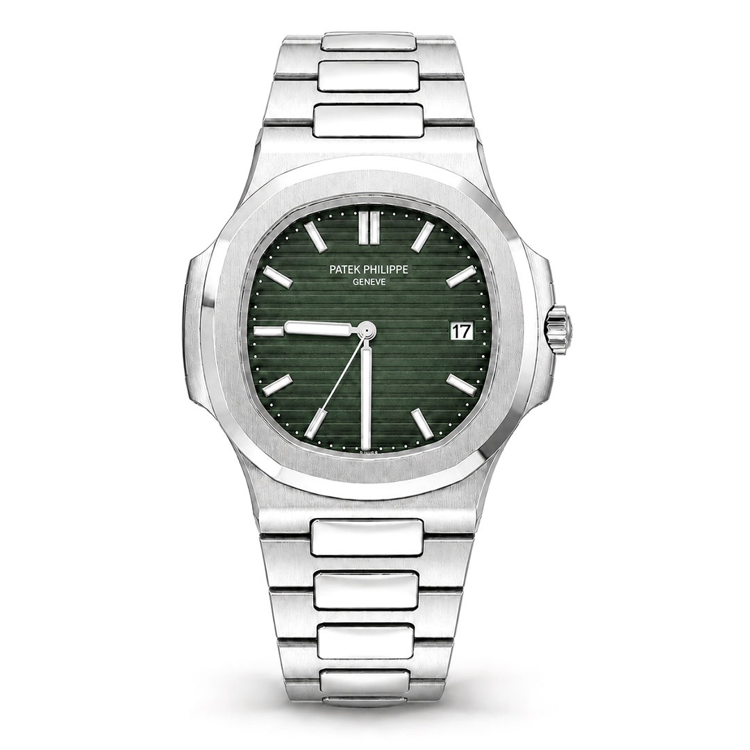 Dark Green Dial Metal Bracelet Watch