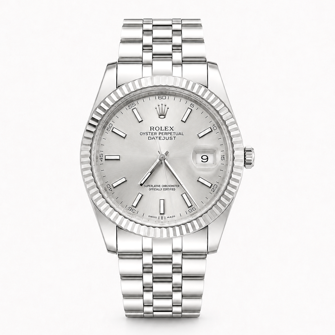 Silver Dial Stainless Steel Watch