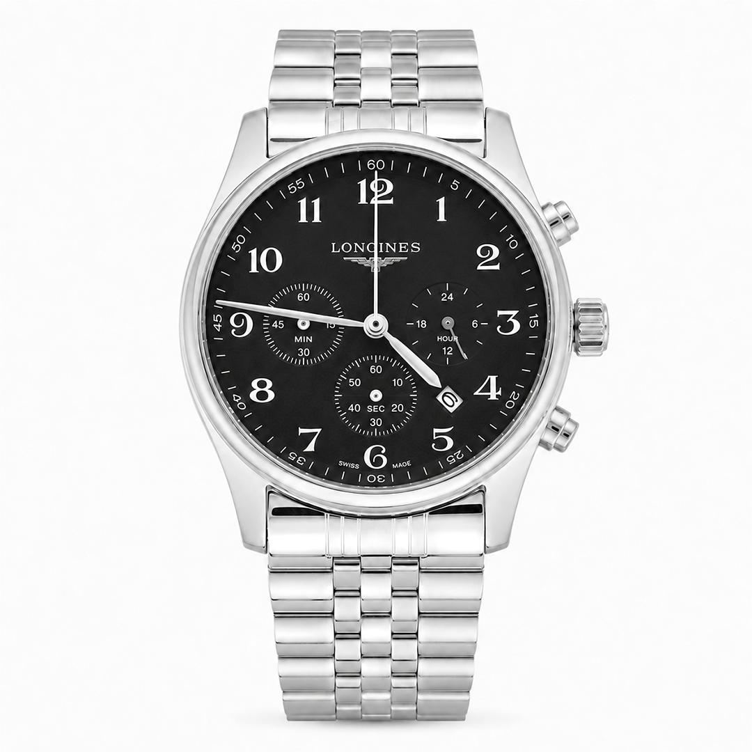 Black Dial Chronograph Watch
