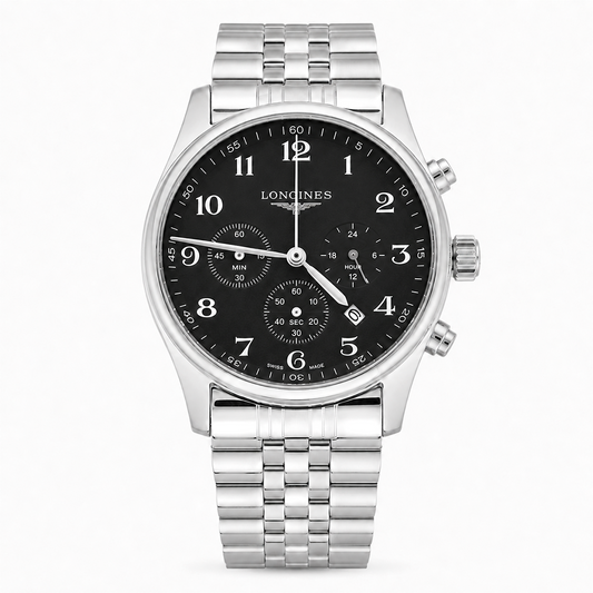 Black Dial Chronograph Watch