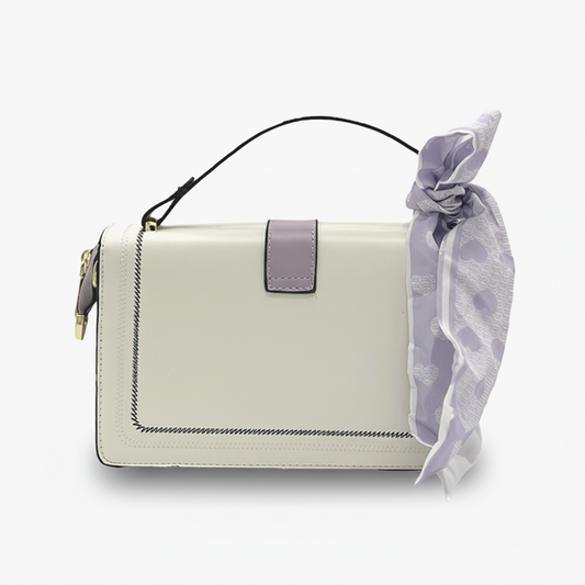 Two-Tone Scarf Shoulder Bag