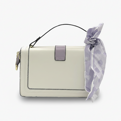 Two-Tone Scarf Shoulder Bag
