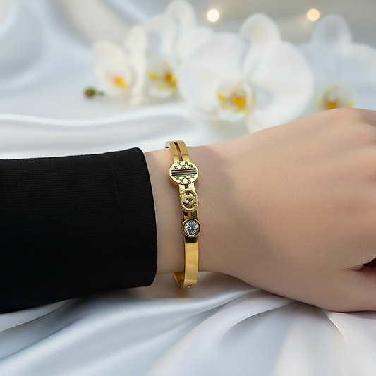 Signature Emblem Cuff Bracelet