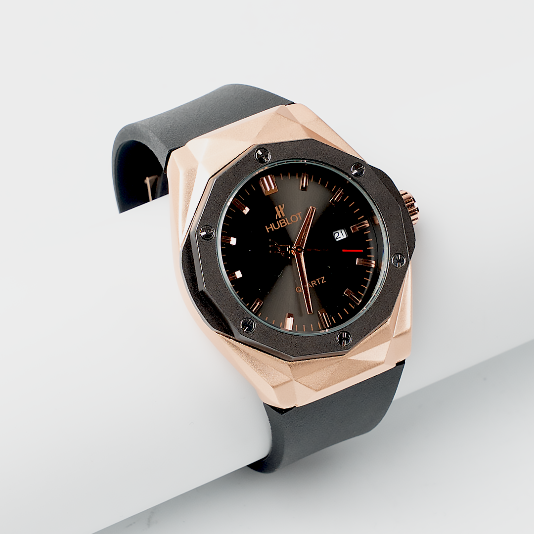 Hublot –  Rose Hexa Black Dial