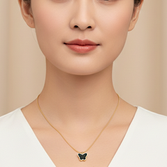 Black Butterfly Locket