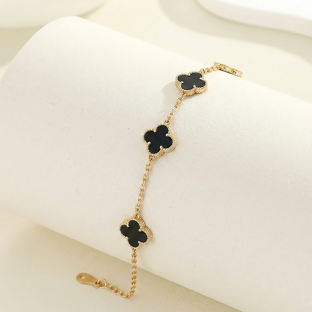 Quatrefoil Gold Bracelet