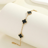 Quatrefoil Gold Bracelet