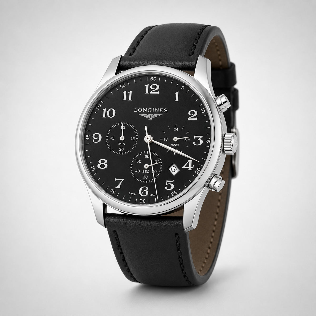 Black Dial Chronograph Watch