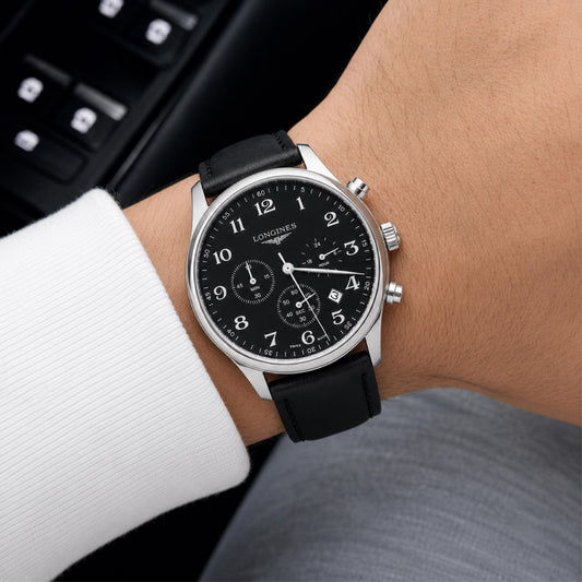 Black Dial Chronograph Watch