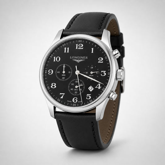 Black Dial Chronograph Watch