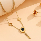Black Star Medallion Tassel