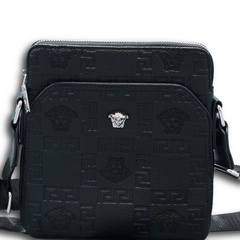 Black Embossed Crossbody Bag