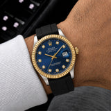 Blue Diamond Dial Watch