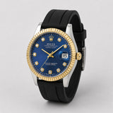 Blue Diamond Dial Watch