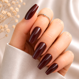 Burgundy Gloss Press-On Nails