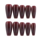 Burgundy Gloss Press-On Nails