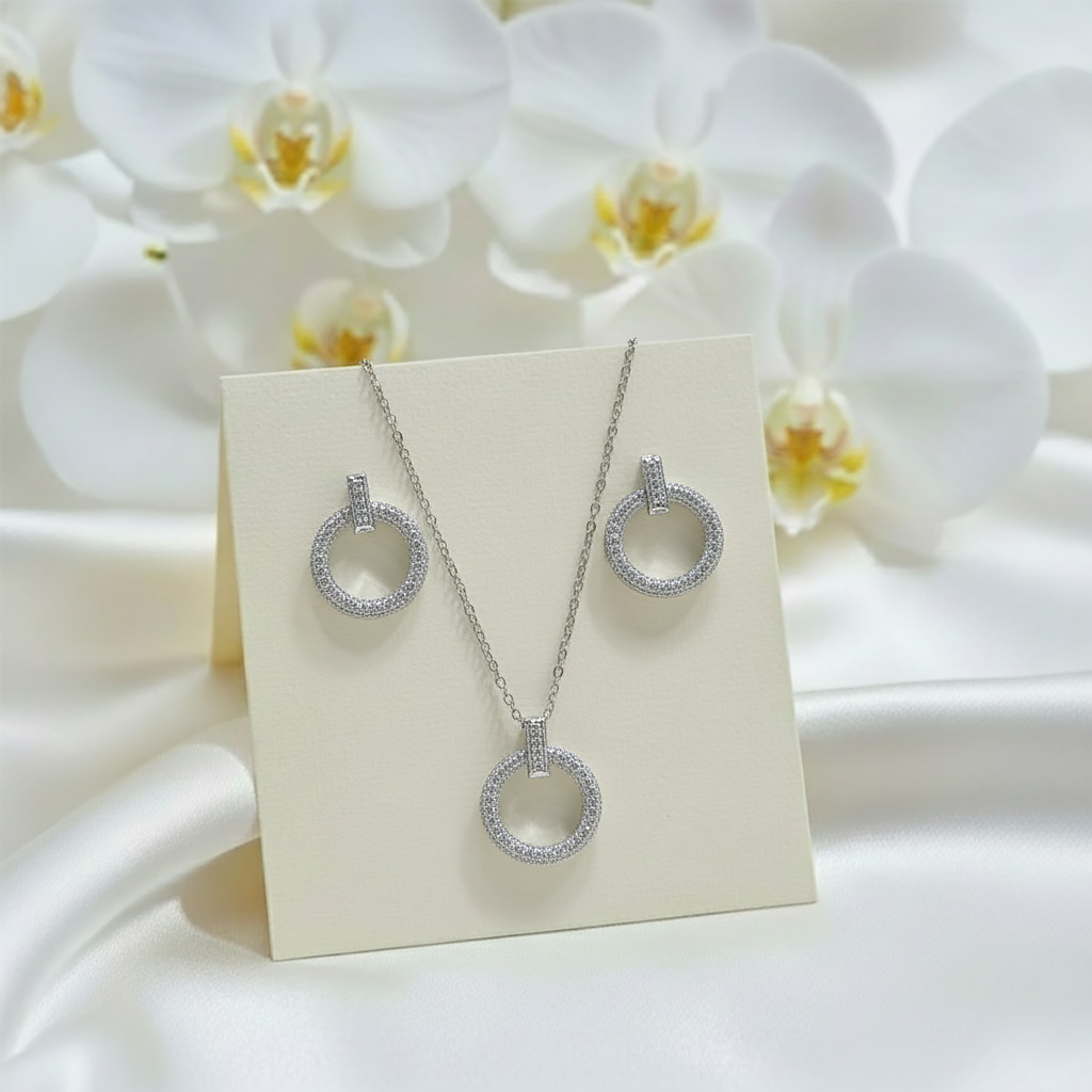 Celeste Loop Crystal Jewelry Set