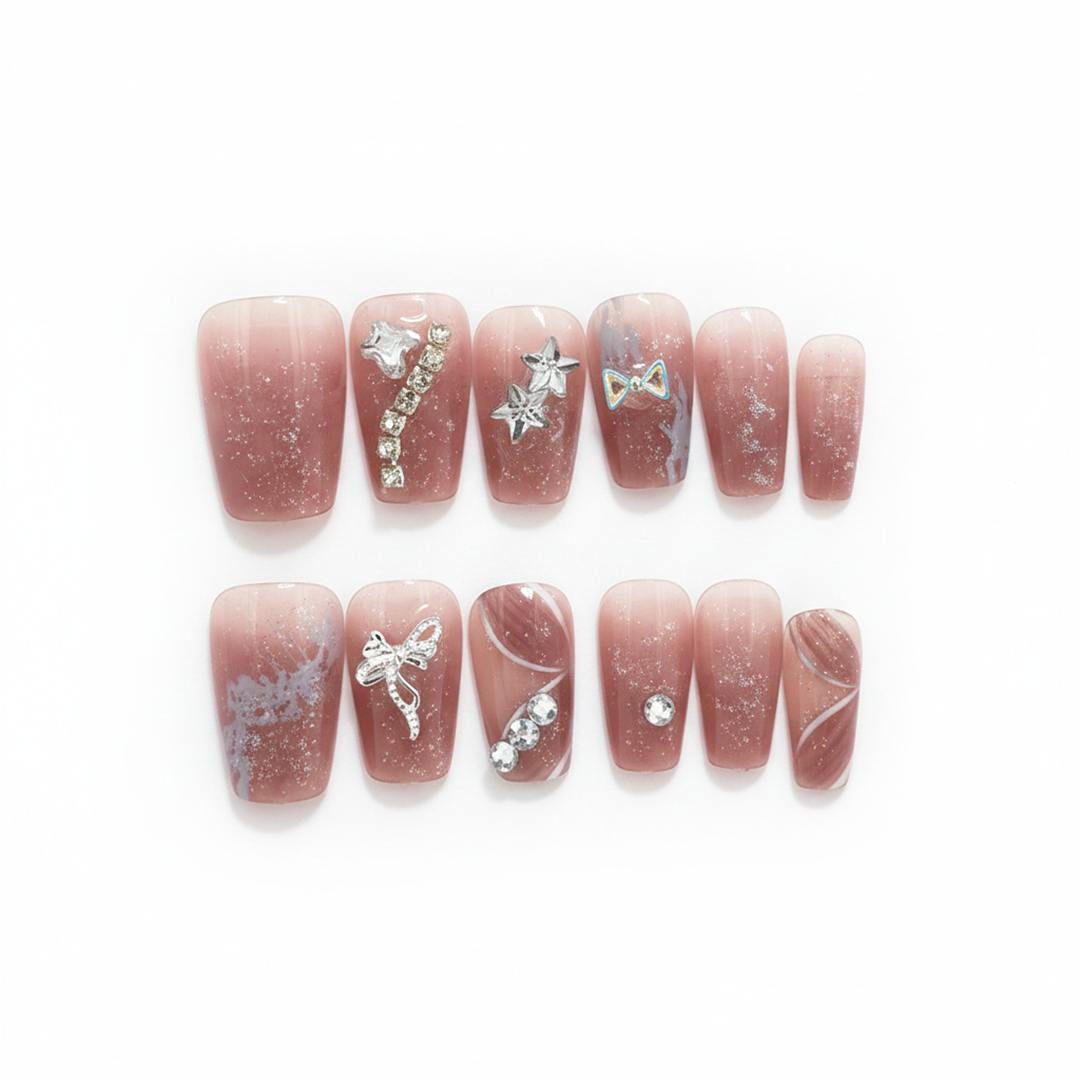 Celeste Nude Press-On Nails