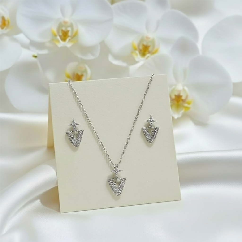 Celestial V Emblem Jewelry Set