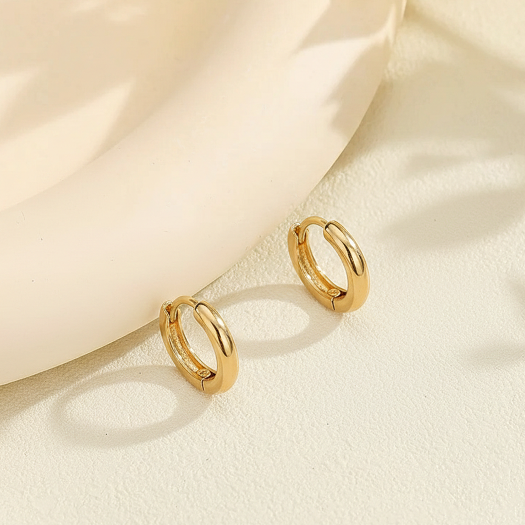 Classic Gold Huggie Hoops