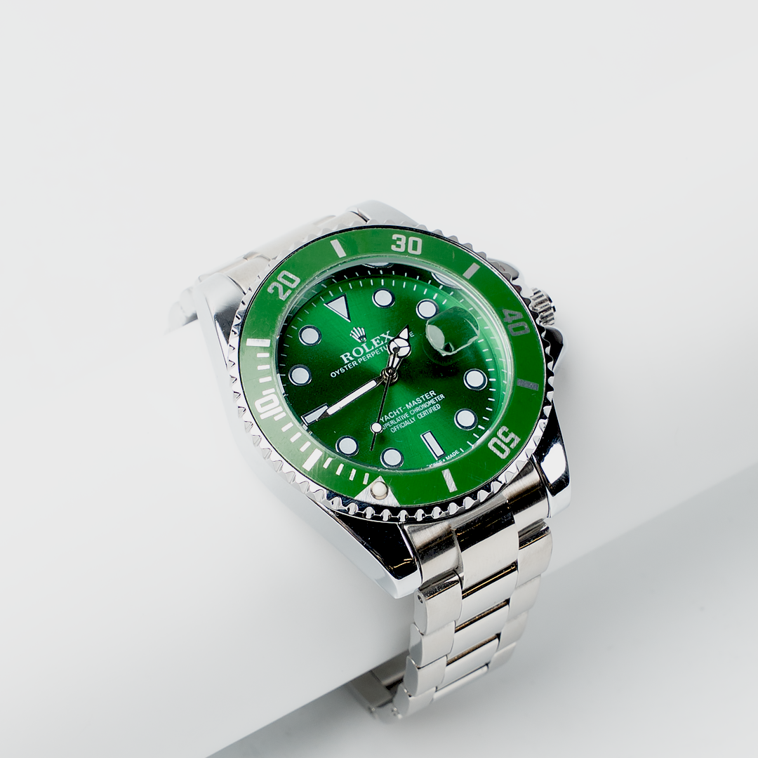 Rolex – Green Dial Steel Watch