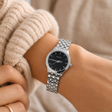 Classic Silver Stainless Steel Wristwatch