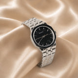 Classic Silver Stainless Steel Wristwatch