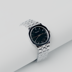 Classic Silver Stainless Steel Wristwatch