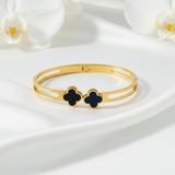 Clover Gold Tone Bracelet